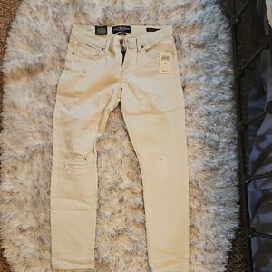 Lucky Brand Cream Boyfriend Jeans